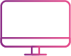 Ikon og illustrasjon av en skjerm for UX og UI på nettsider og digital synlighet og tilstedeværelse